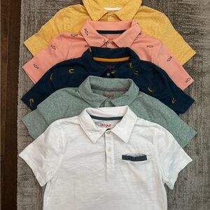 Cat & Jack Kids Polo Shirt Set - White, Green, Navy, Pink, Yellow